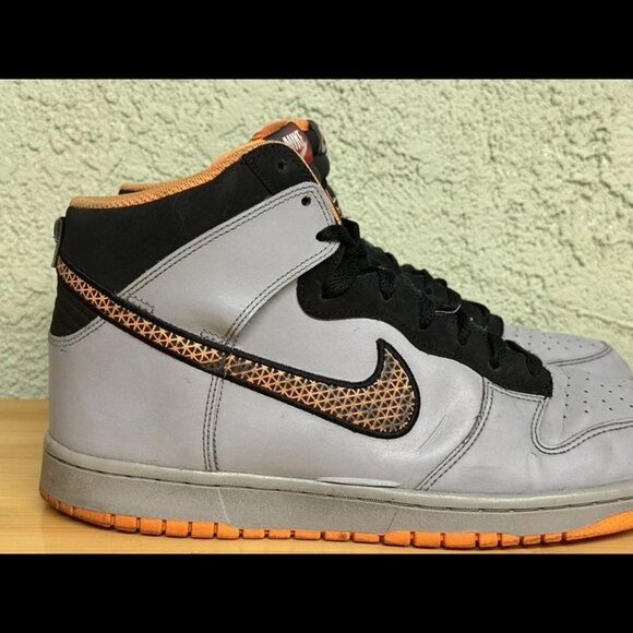Size‎ 12 - Nike Dunk High “Superhuman” Orange Grey Black - Picture 2 of 10